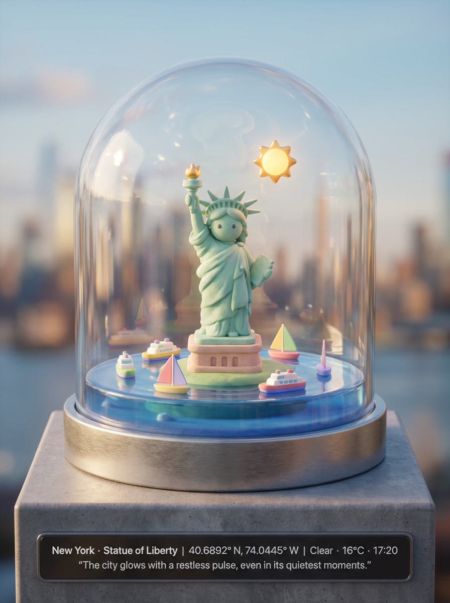 Lady Liberty in a Capsule