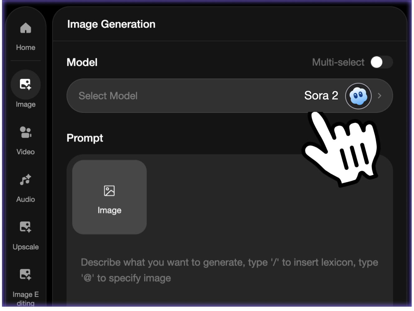 Write your video prompt